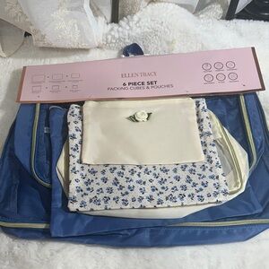 Ellen Tracy 6 piece set of packing cubes & pouches